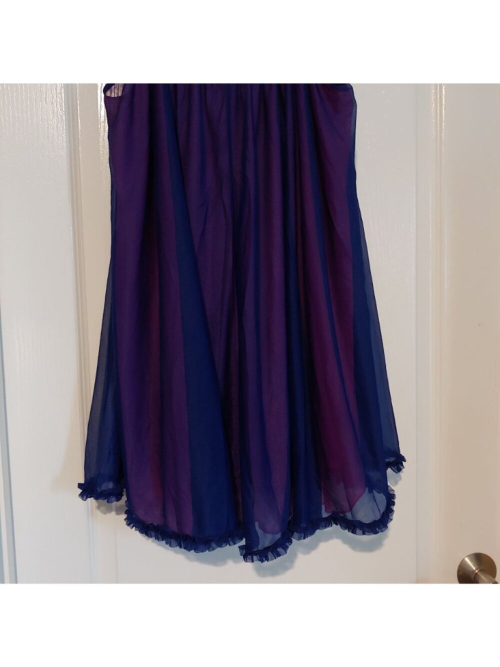 Betsey Johnson Chiffon Babydoll Rosette Nightgown Fairycore Coquette Romantic 2X - Picture 7 of 8